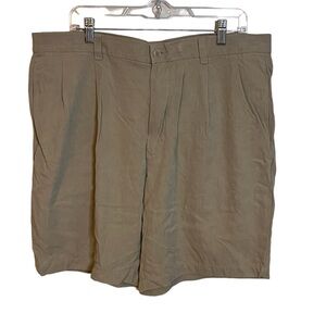 Tommy Bahama Mens Khaki Silk Casual Shorts 9" Inseam Size 38 Hiking Outdoor